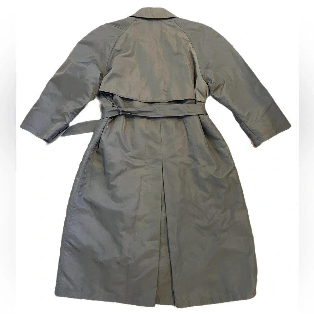 Vintage Jones New York Petites Trench Coat Taupe - Picture 2 of 9